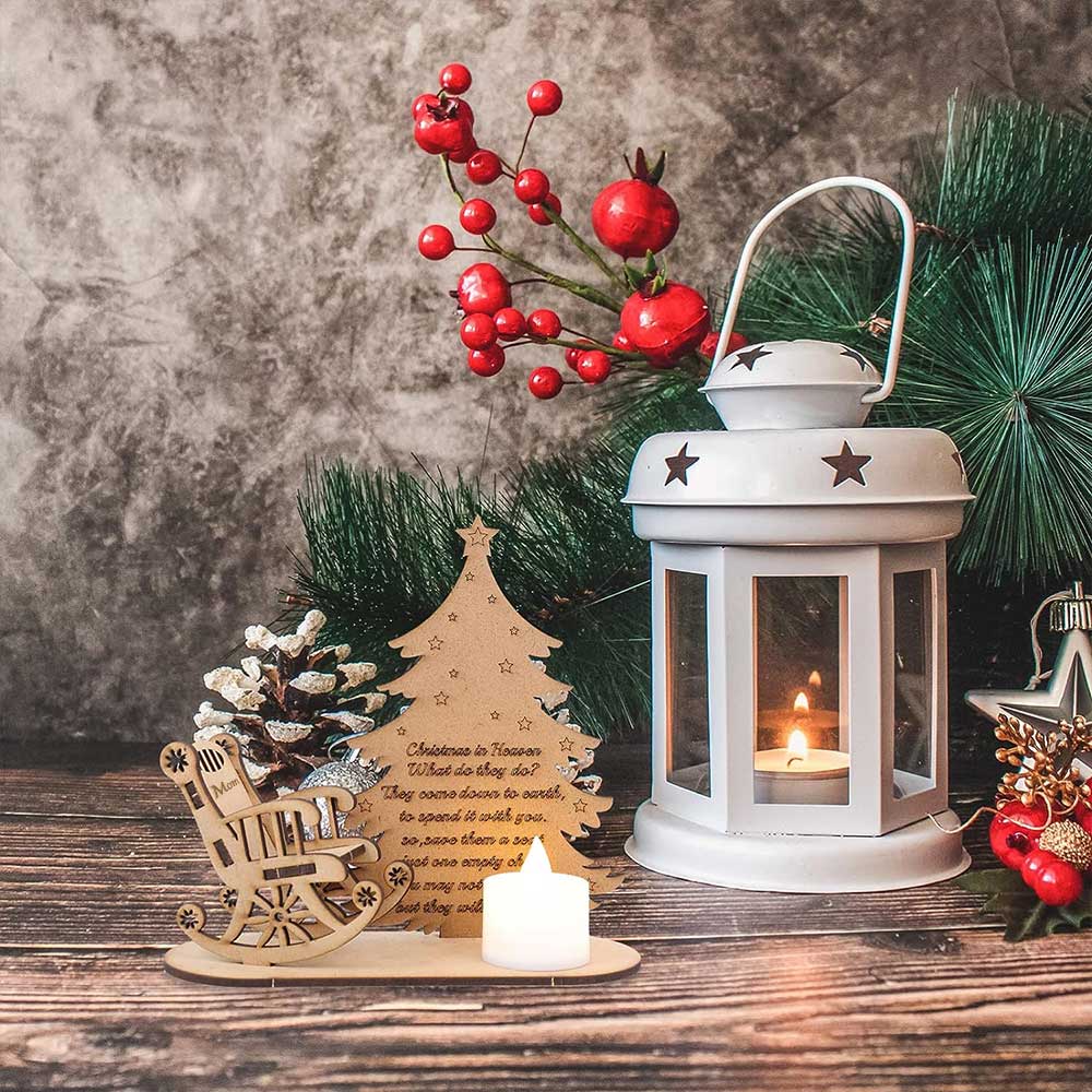 EternaGlow Candela della Memoria con Sedia | Elegante portacandele per onorare i propri cari