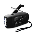 Autonomous Emergency Radio – Hand-Operated, Solar-Powered, Flashlight & Power Bank – FM/AM Radio, Essential for Emergencies and Crisis Situations
