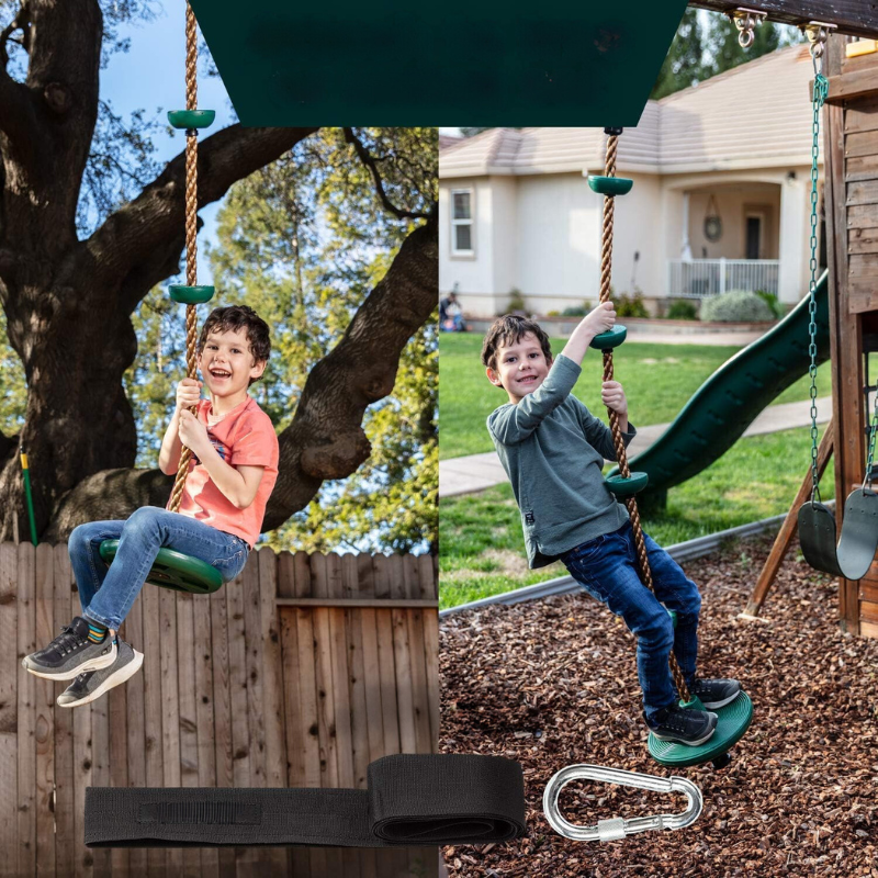Corda da arrampicata e altalena da giardino con piattaforma – JungleRope