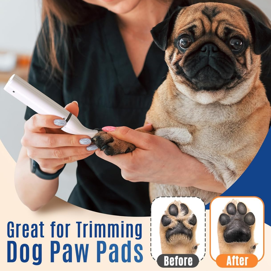Tagliacapelli per Animali con Doppie Lame - Strumento di Toelettatura Silenzioso e Senza Fili