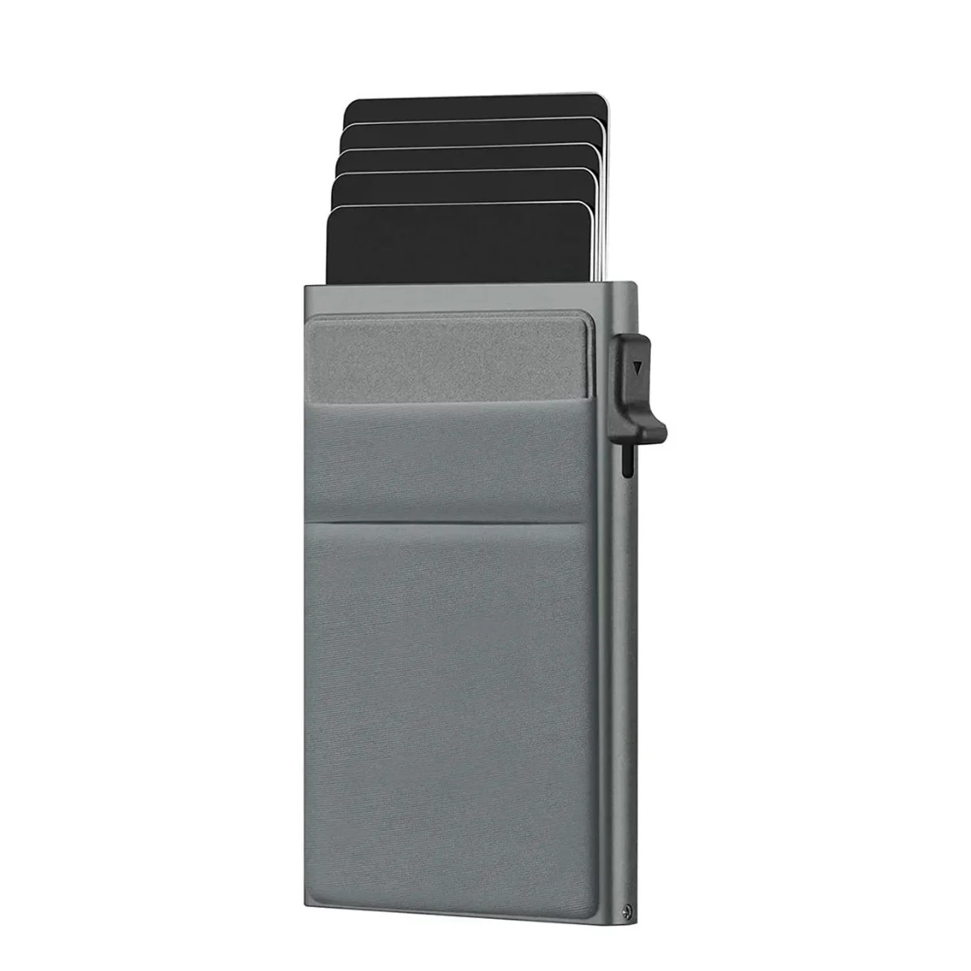 Portafoglio Slim Mini in Metallo con RFID per Carte di Credito - Portacarte Intelligente