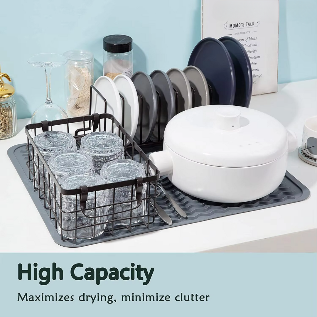 Tappetino da Asciugatura in Silicone Eco-Friendly - Versatile e Resistente al Calore