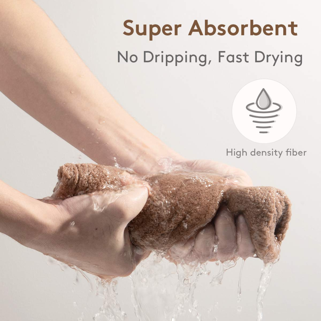 Asciugamano per Capelli in Microfibra – Confezione da 3