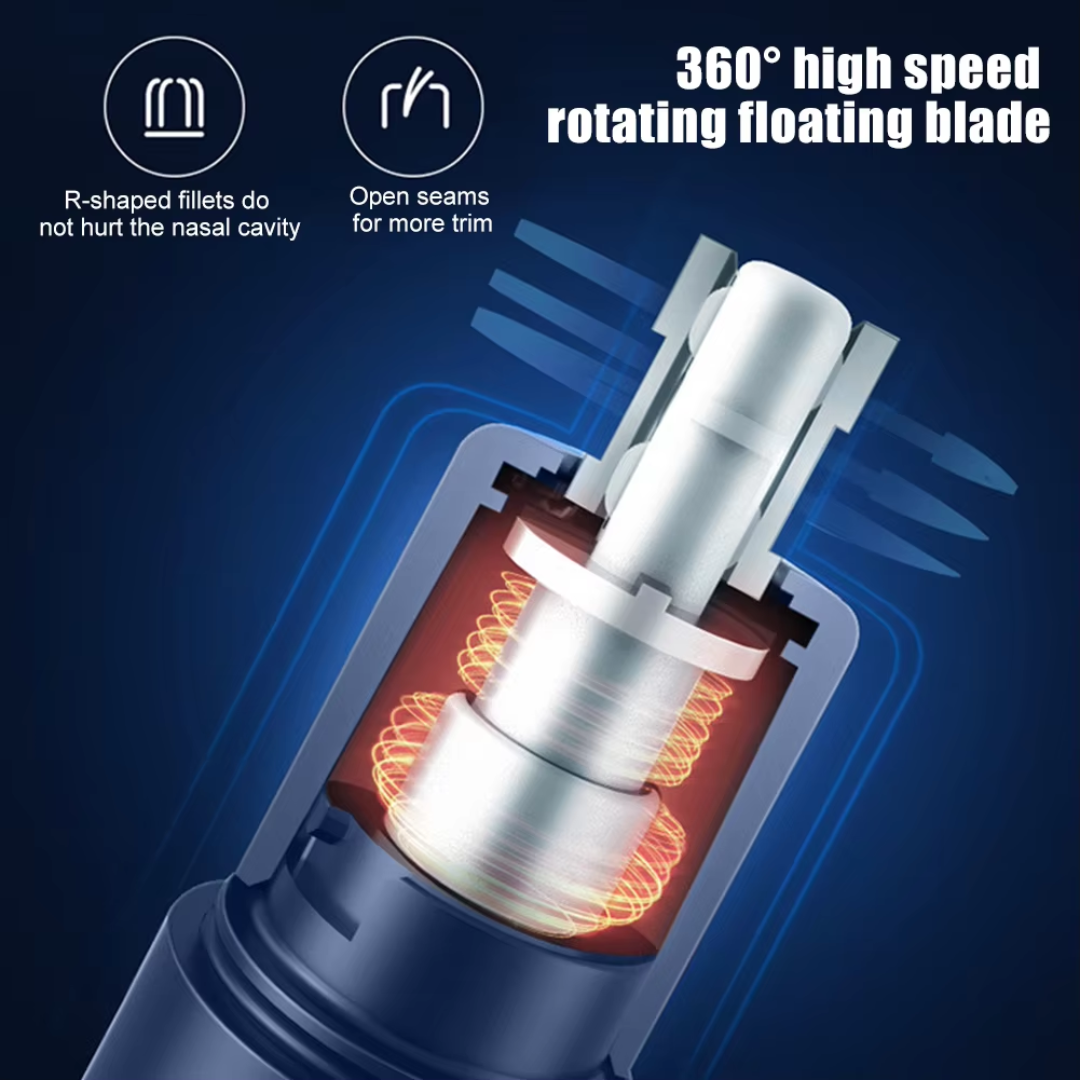 Rasatore Ricaricabile per Naso e Orecchie - Trattamento di Grooming Senza Dolore