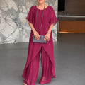 Auguste | Ensemble deux pièces avec haut long asymétrique et pantalon ample