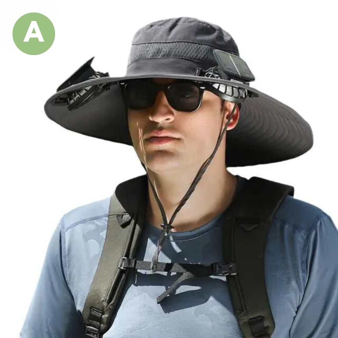 Cappello da Sole Esterno con Ventilatore Integrato – Sunbreeze