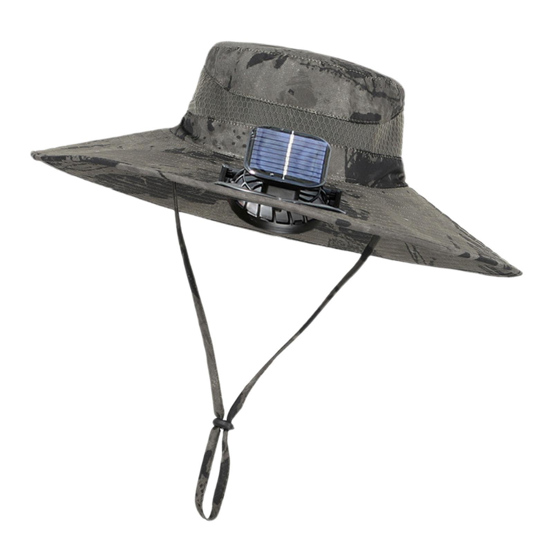 Cappello da Sole Esterno con Ventilatore Solare Integrato – CoolBreeze Solar