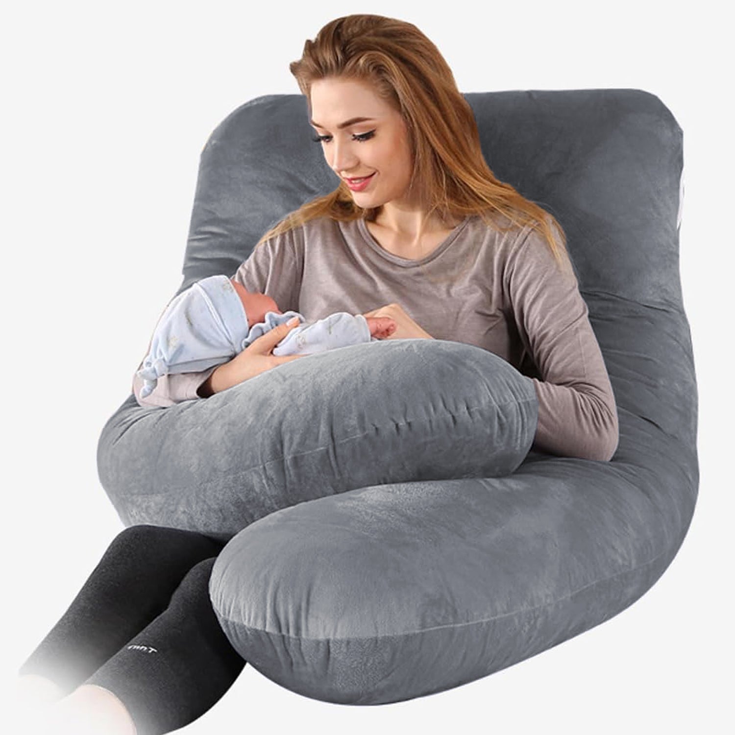 Cuscino Maternità e per Dormire di Lato ComfortNest – Supporto Extra per Mamma e Bambino
