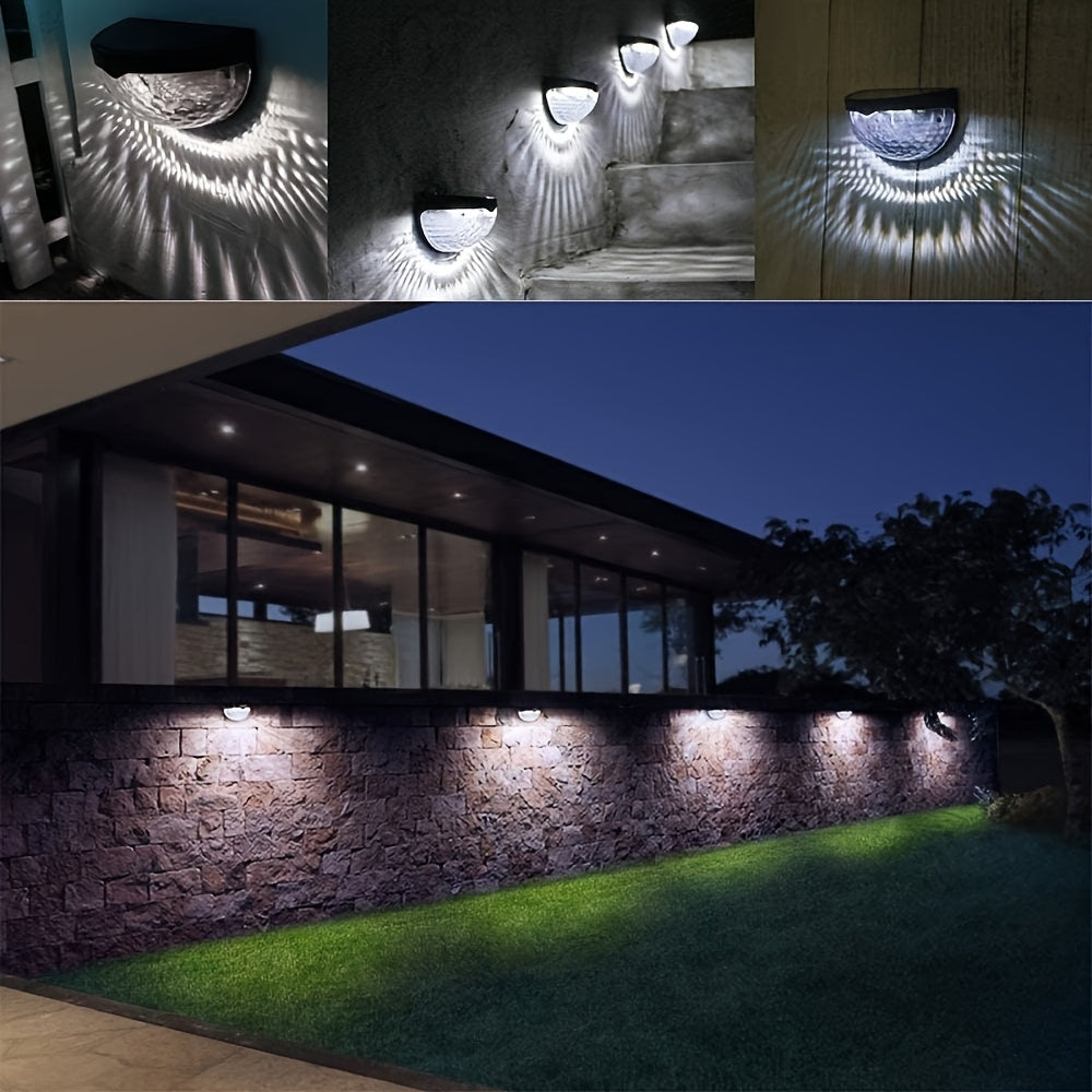 Illuminazione per Recinzione a LED SolarGlow a Mezza Ronda – Elegante e Durevole