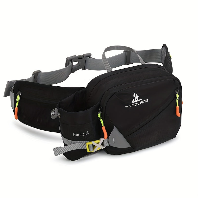 Borsa da Corsa Versatile con Portabottiglie – Nylon Resistente con Cerniere per Camminate e Maratone