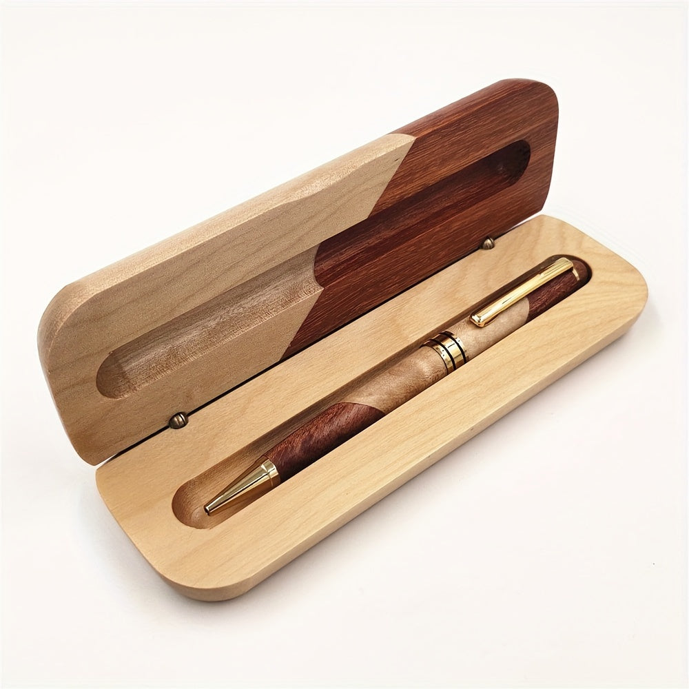 Scatola di Penna in Legno Premium con Penna a Sfera di Lusso – Elegante e Professionale
