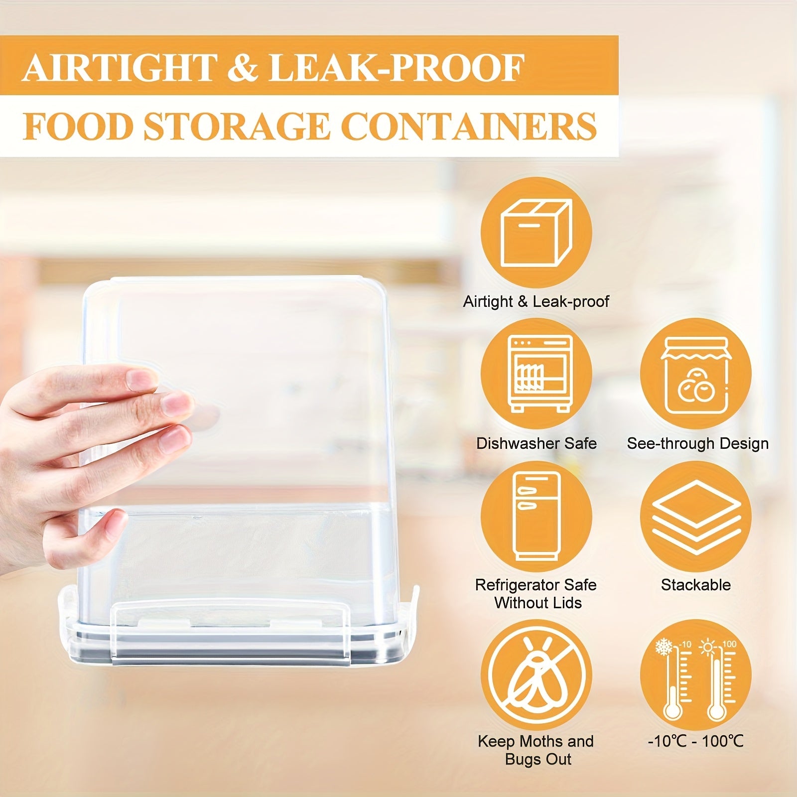 Set di Contenitori per Cucina Premium da 24 Pezzi – Pratico e Organizzato