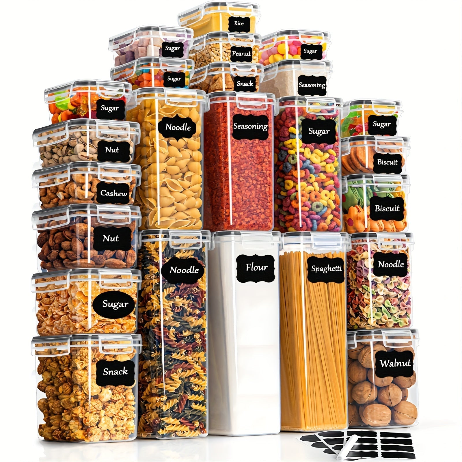 Set di Contenitori per Cucina Premium da 24 Pezzi – Pratico e Organizzato