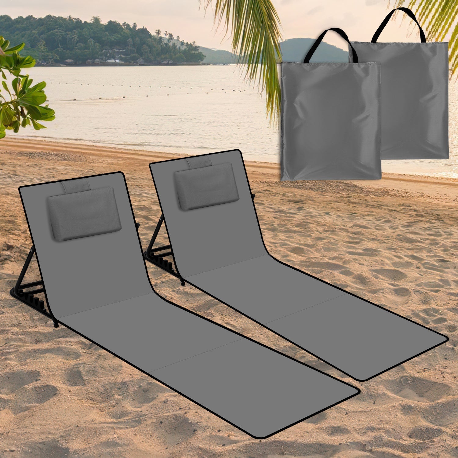 RelaxMate Lettino da Spiaggia Portatile – Comfort e Convenienza in Movimento