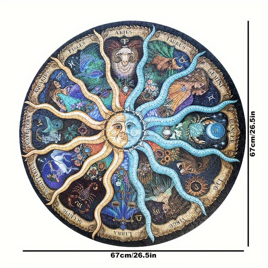 Puzzle Zodiacale Rotondo da 1000 Pezzi - ZodiacDreams