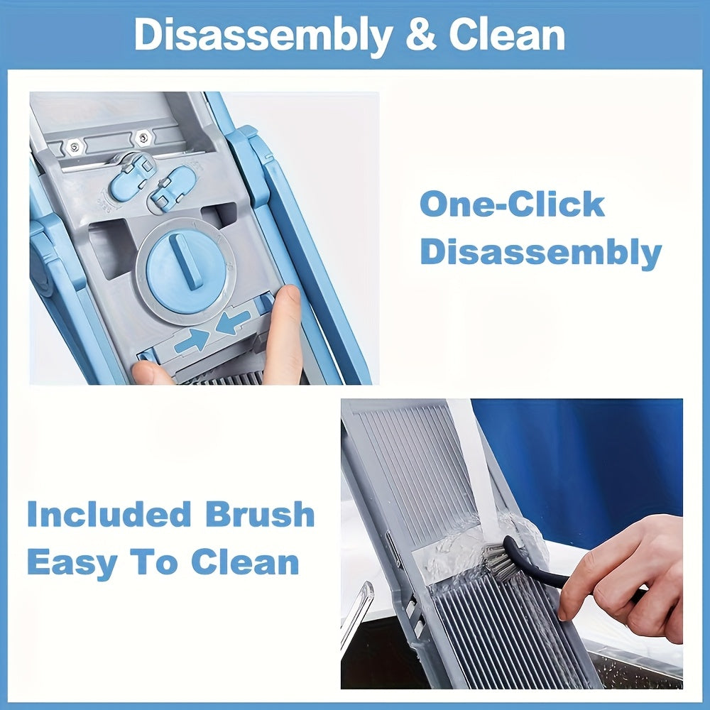 Affettatrice Multifunzionale per Verdure – Sicura, Regolabile e Con Grande Capacità