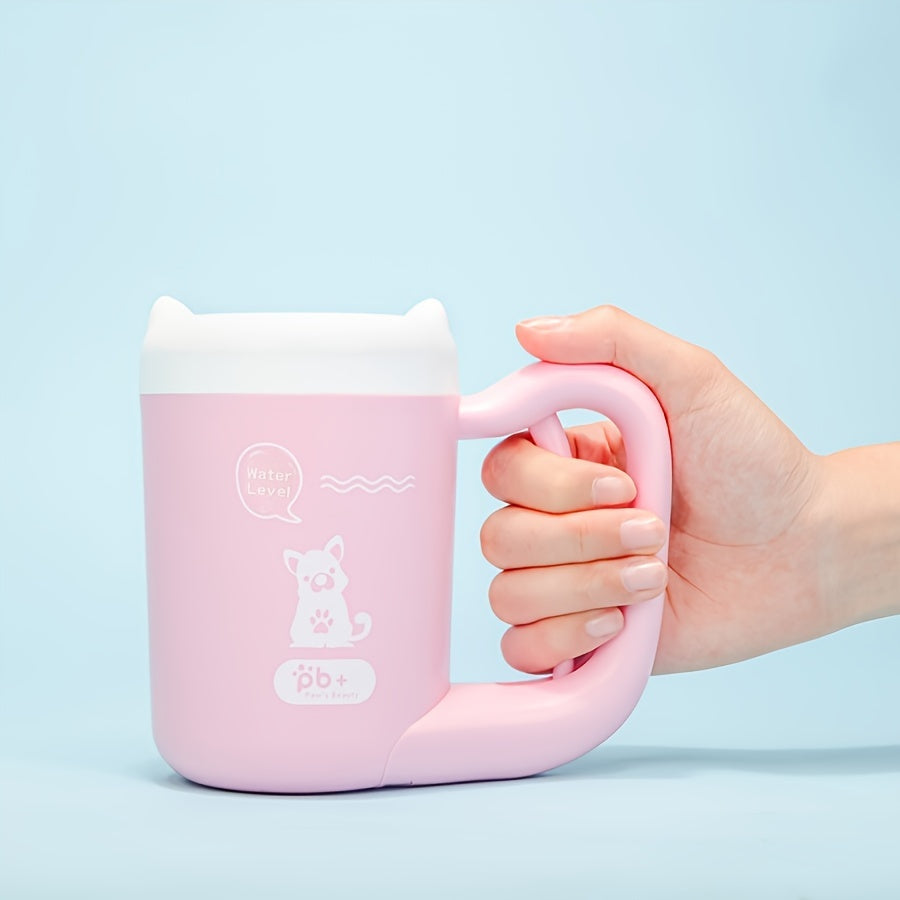 Coppa per la Pulizia delle Zampe degli Animali in Silicone – Portatile e Spazzola Morbida per il Lavaggio delle Zampe