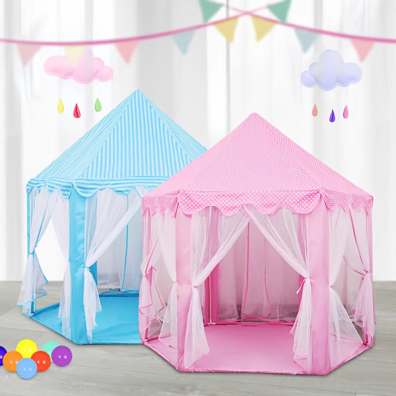 Tenda Castello della Principessa Rosa – Per Gioco Indoor e Outdoor