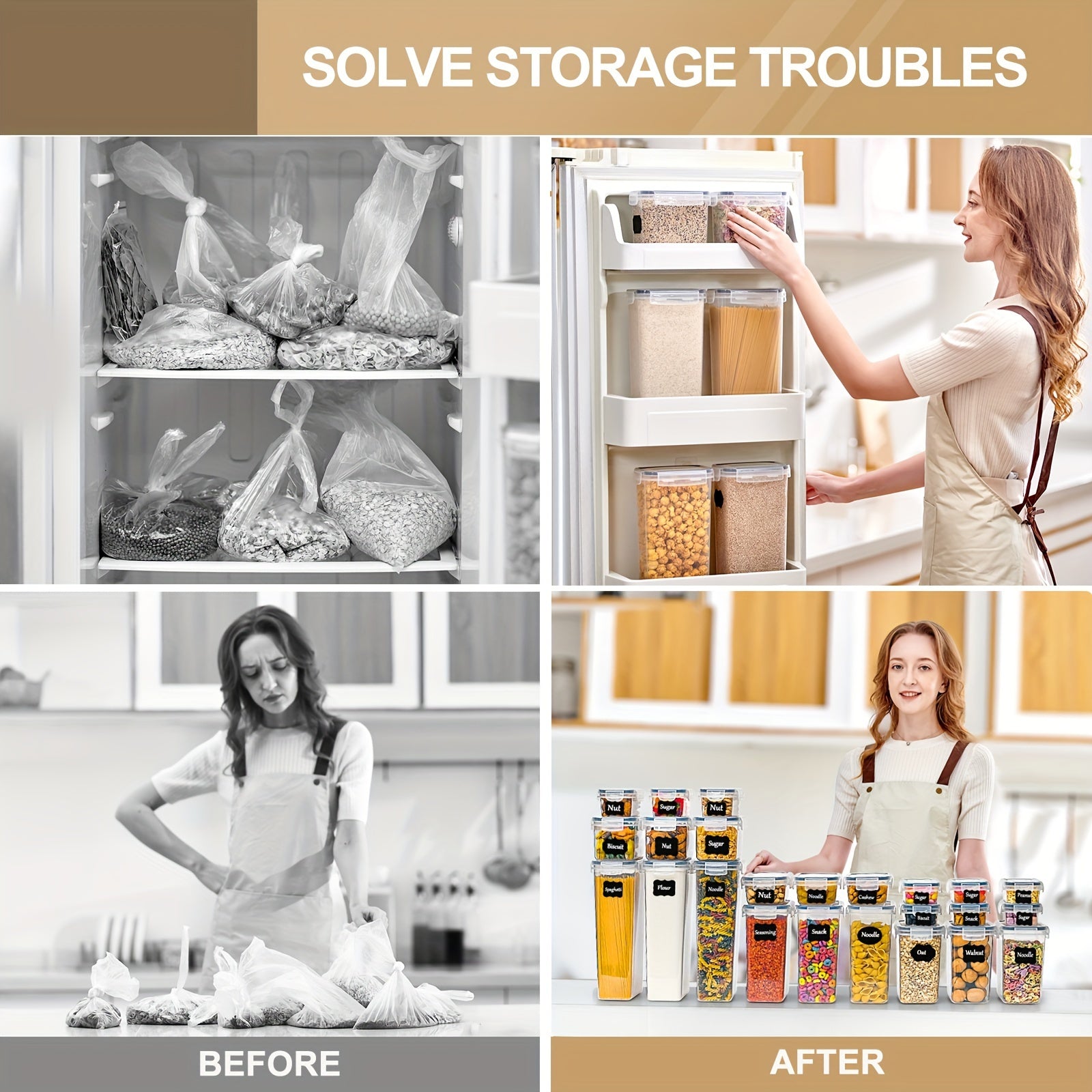 Set di Contenitori per Cucina Premium da 24 Pezzi – Pratico e Organizzato