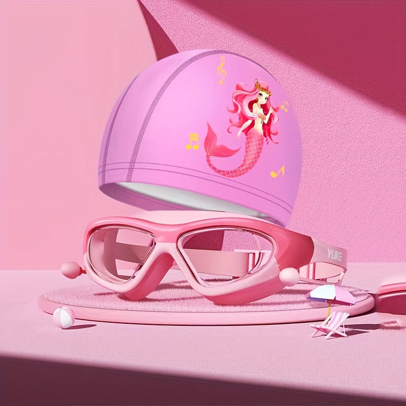 Set di occhialini e cuffia da nuoto per bambini – Comfort e protezione giocosa in acqua