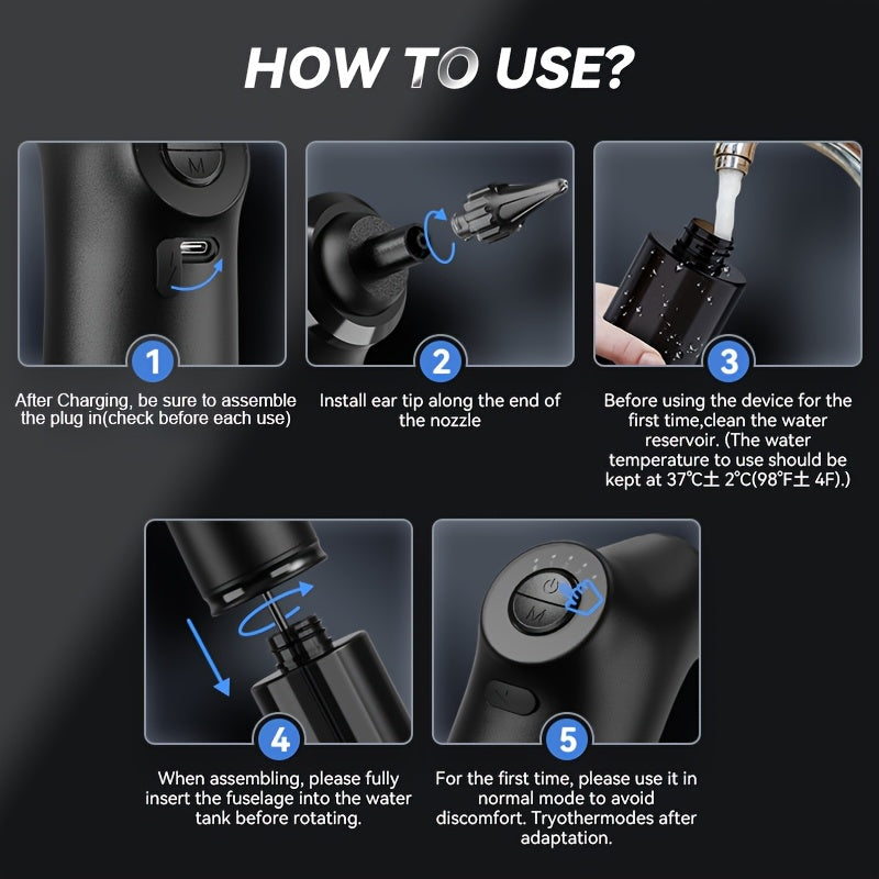 AquaClean Pulitore per Orecchie – Rimozione Sicura e Confortevole della Cerume