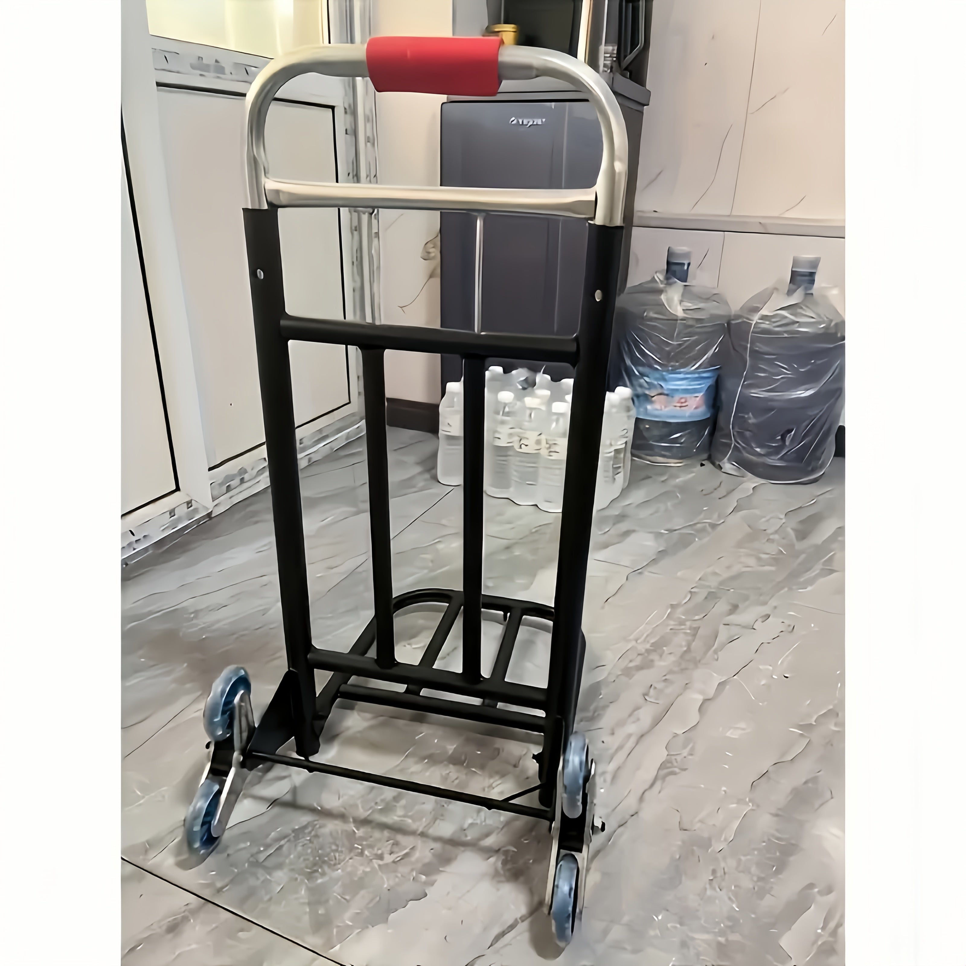 Carrello a mano per scale a tre ruote ad alta resistenza – Carrello pieghevole portatile per carichi pesanti