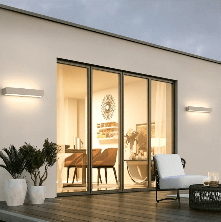 Lampada da Parete LED per Esterni - Design Angolare