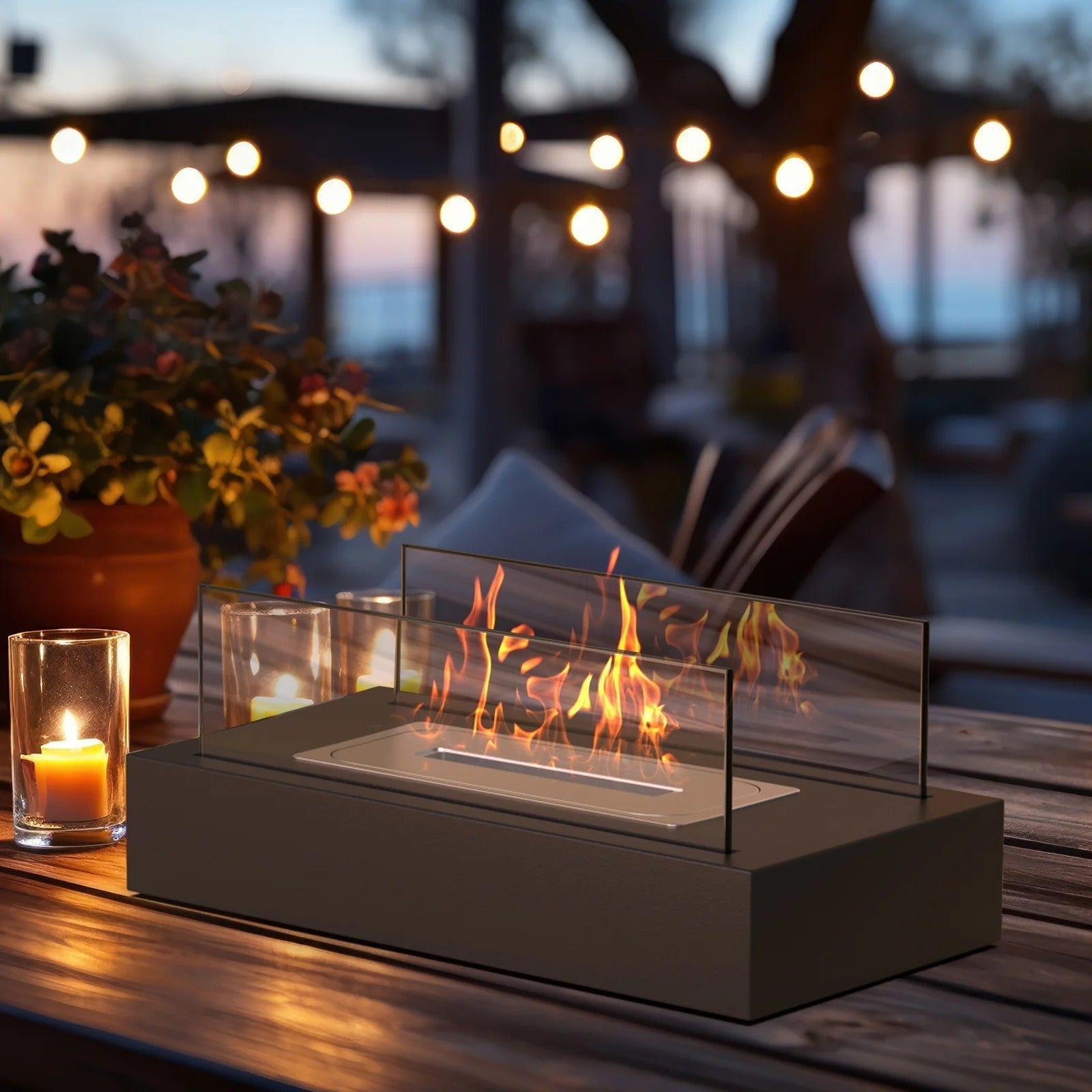 Serene Flame Luxe Fire Pit – Crea serate magiche con fuoco e stile