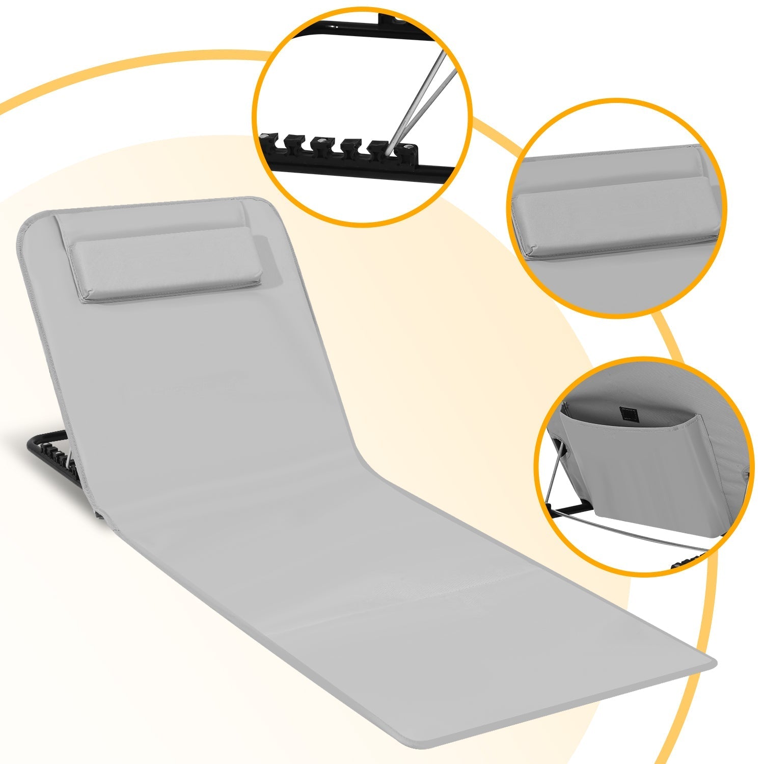 RelaxMate Lettino da Spiaggia Portatile – Comfort e Convenienza in Movimento