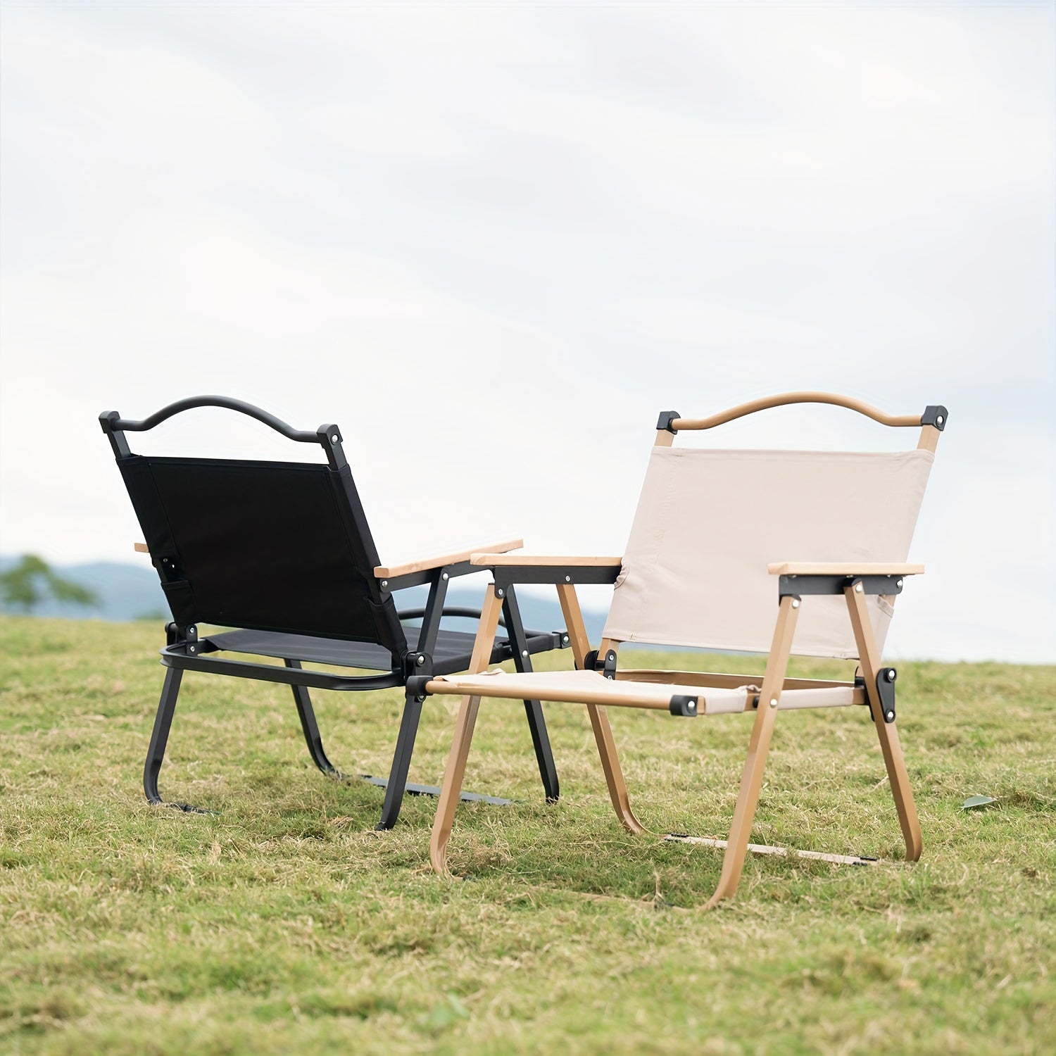 Sedia da Campeggio Portatile Pieghevole – Struttura in Alluminio Robusta e Seduta Confortevole