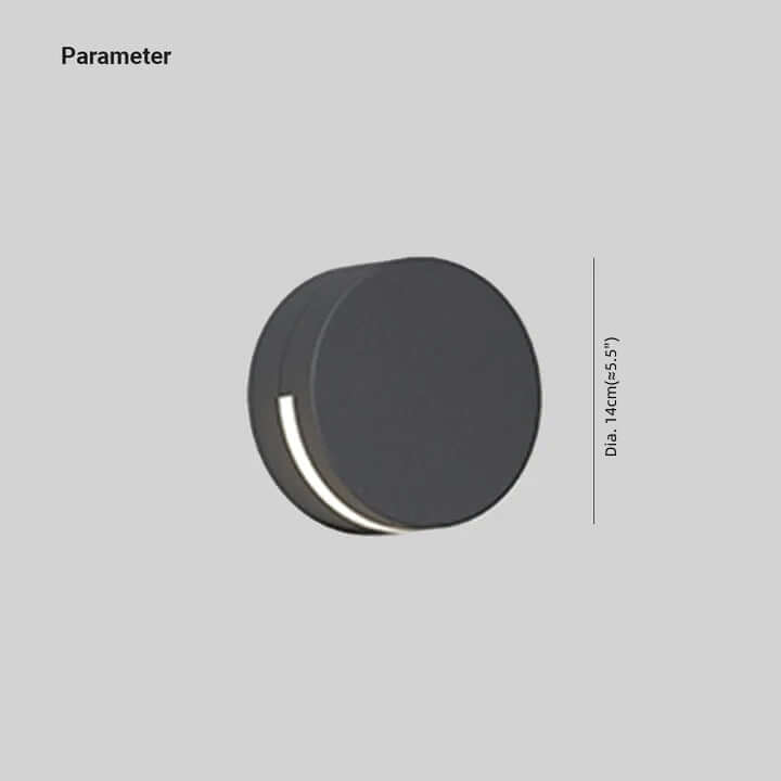 Lampada da Parete Rotonda Moderna per Esterni - IP65 Impermeabile