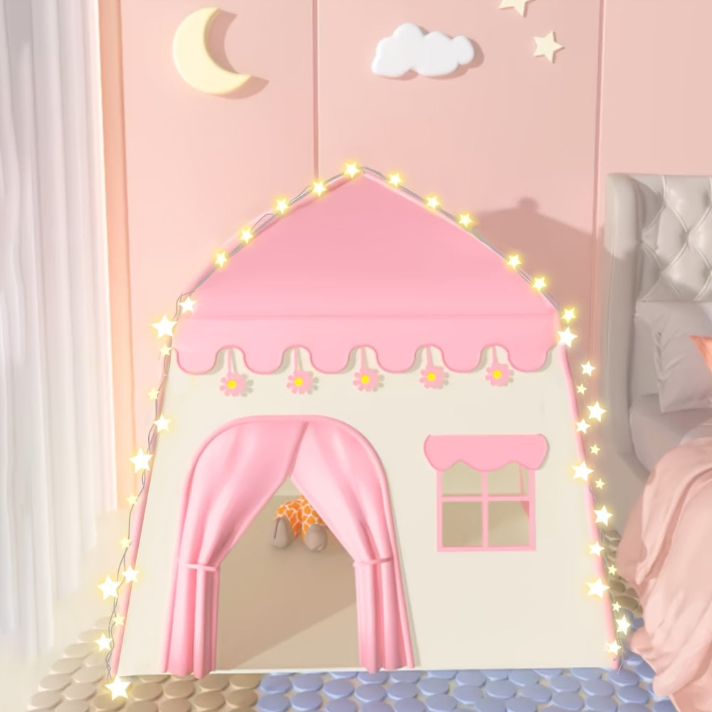 Tenda da Principessa Fiore per Bambini – Con Illuminazione a Stelle e Accessori Giocattolo