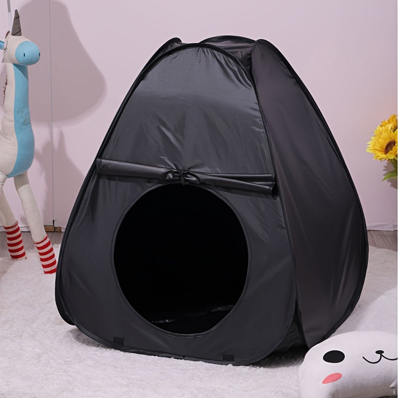 Tenda Sensoriale Nera Portatile – Ideale per la Concentrazione e il Relax
