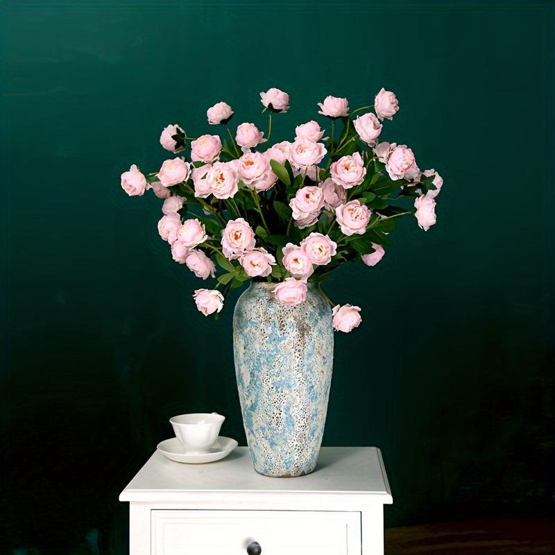 Vaso Ceramico Vintage Unico – Terracotta Blu Fatta a Mano per un Aspetto Autentico