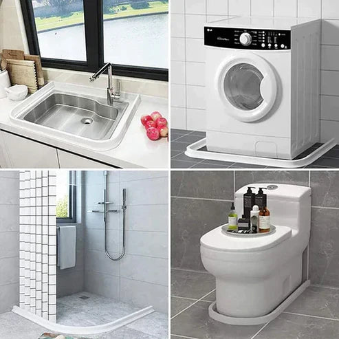 AquaBarrier Silicone Water Stopper | Striscia impermeabile premium per bagni e docce