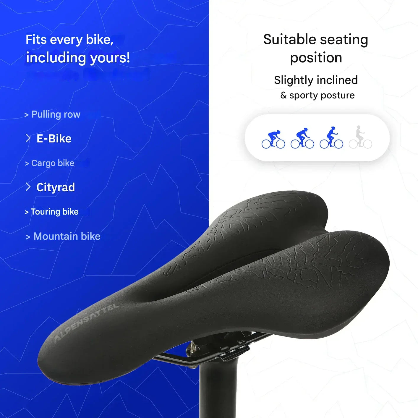 Sella Ergonomica per Bicicletta con Schiuma Memory – SaddlePeak AirRide