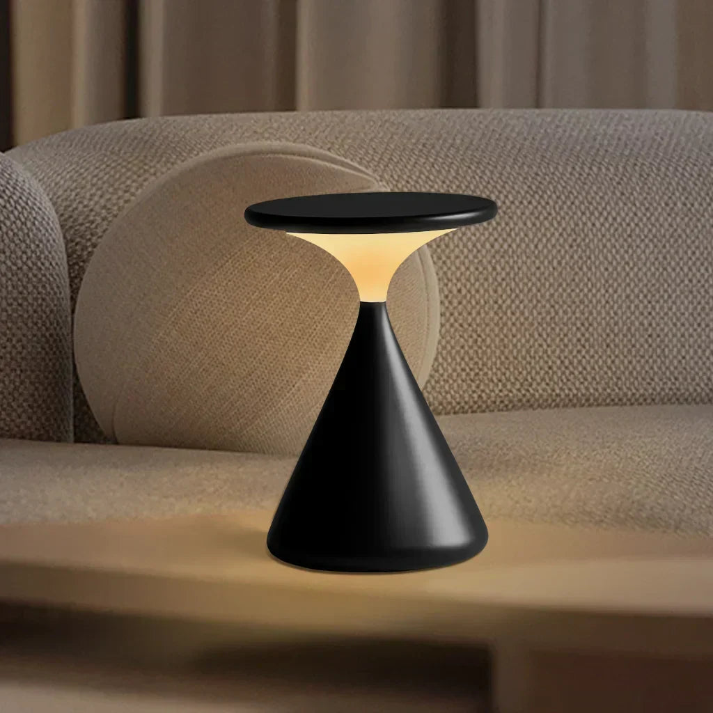 Lampada da Tavolo LED Dimmabile Aeron Hourglass – Luce Elegante e Senza Fili