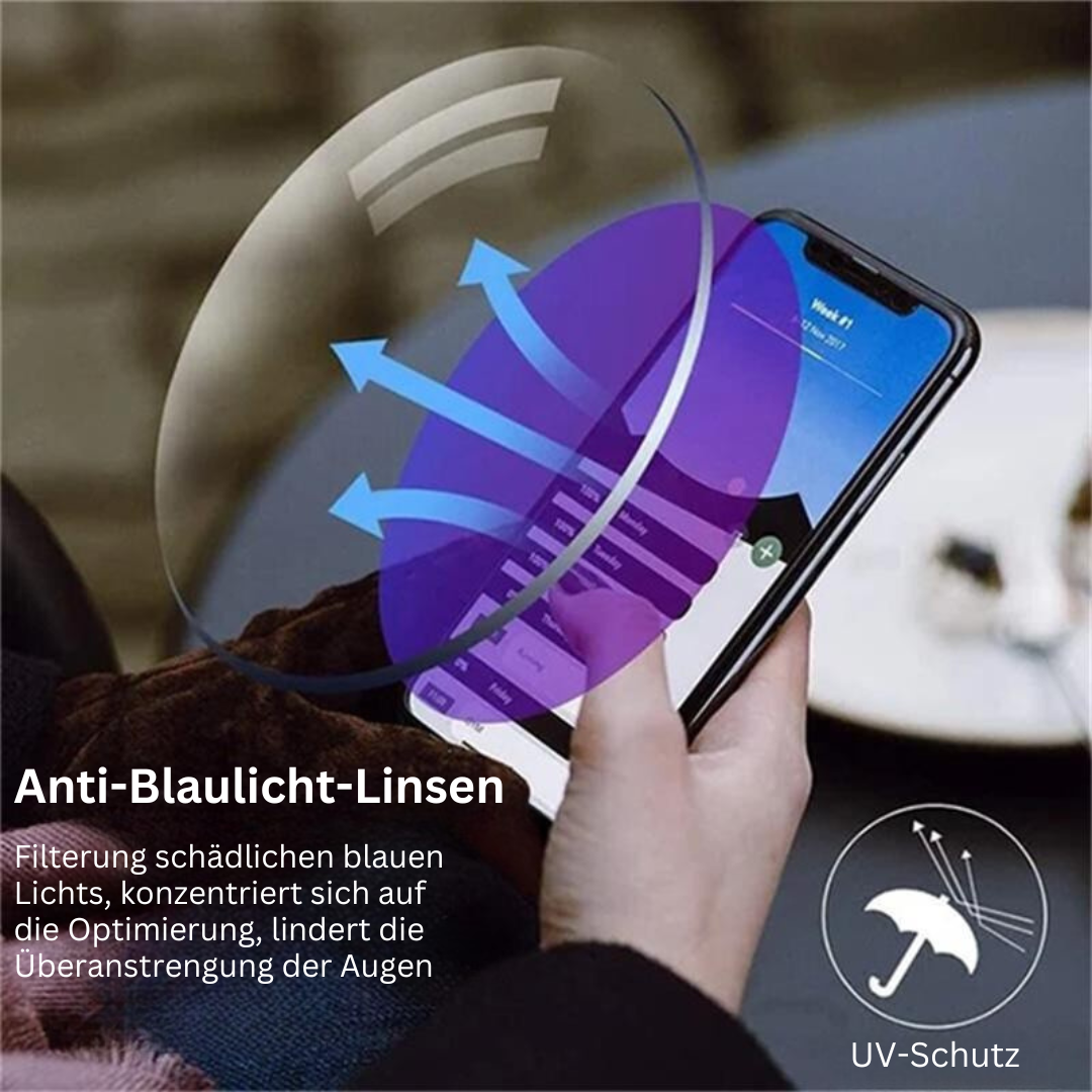 Occhiali con Filtro Luce Blu e Lenti Multifocali – VisionGuard