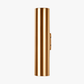 Aplique design tubo cilíndrico dourado LED