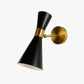 Applique da parete design a LED dorata con paralume triangolare Creative