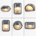 Aplique de parede LED retro exterior E27 industrial Vintage IP65 à prova de água em vidro