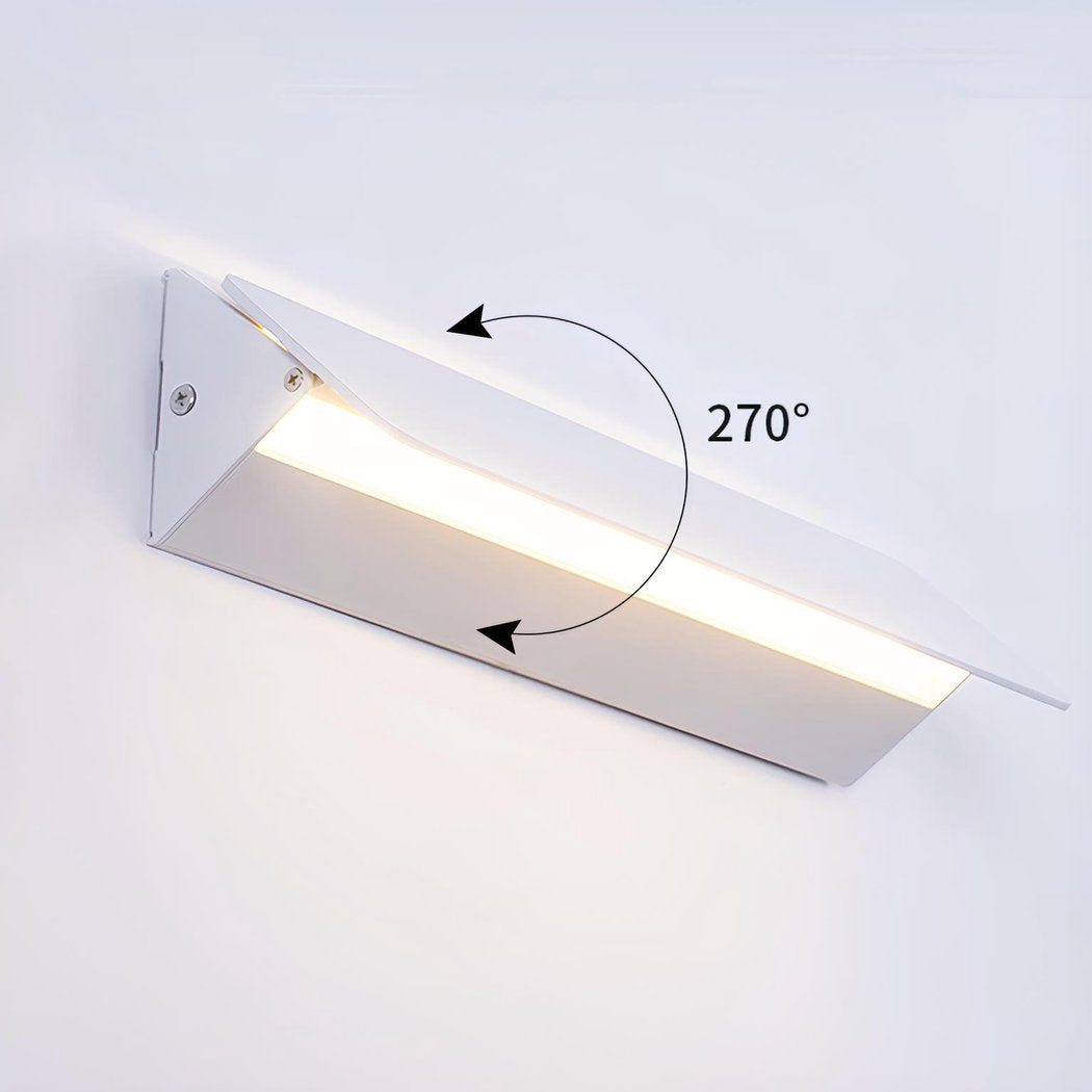 FlexiGlow Lampada da Parete Moderna Bianca – Paralume Regolabile per una Perfetta Distribuzione della Luce