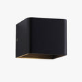 Aplique de parede moderno LED com cubo metálico colorido