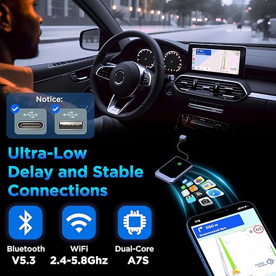 Adattatore Wireless CarPlay – Rendi Futuro la Tua Auto