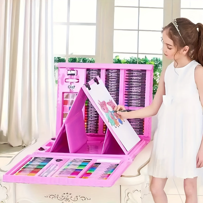 Set d'Arte Completo da 208 Pezzi – Qualità Professionale per Giovani Creatori