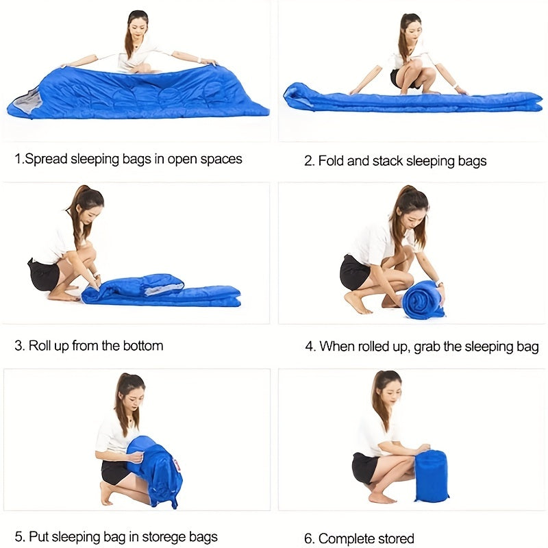 Sacco a pelo caldo con cappuccio – Perfetto per campeggio e avventure invernali