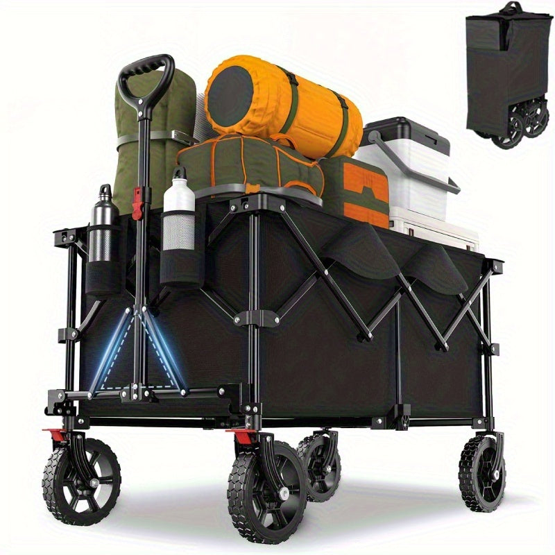 Carrello Pieghevole All-Terrain RuggedTrail – Capacità di 200L e Portata di 200kg