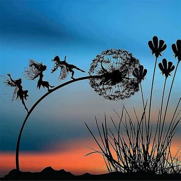 Palo da Giardino EnchantaLuxe | Decorazione da giardino in metallo magico fatta a mano per spazi esterni incantevoli
