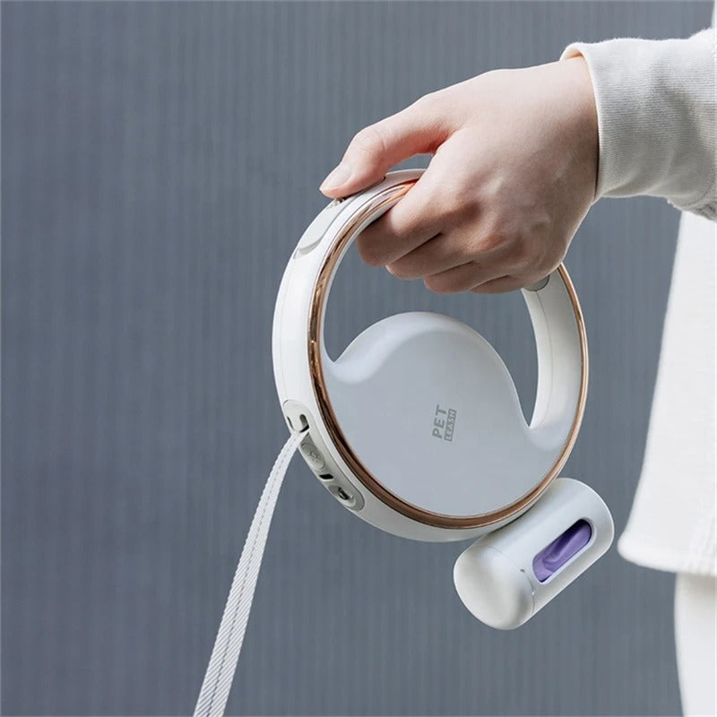 Guinzaglio Automatico per Cani con LED – Manico Ergonomico e Luce di Sicurezza