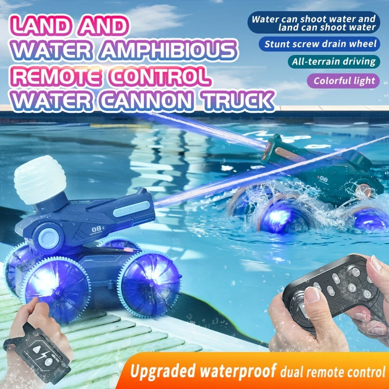 SplashRider Camionetta RC Amphibious con Cannone ad Acqua – Divertimento Spruzzante